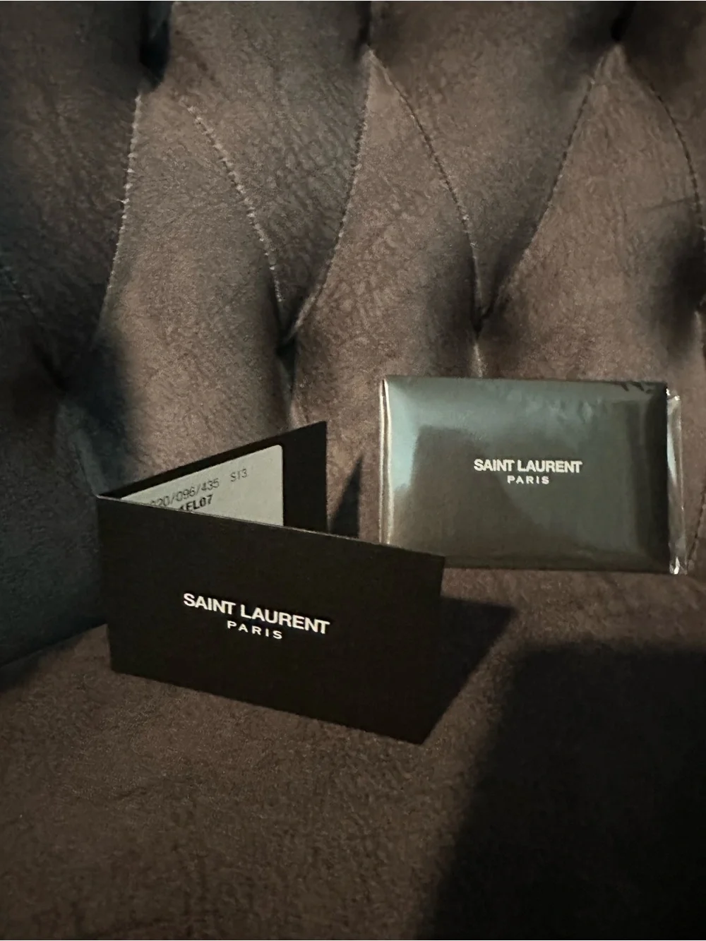 Saint Laurent Quilted Leather Double Flap Crossbody Bag – Never Worn